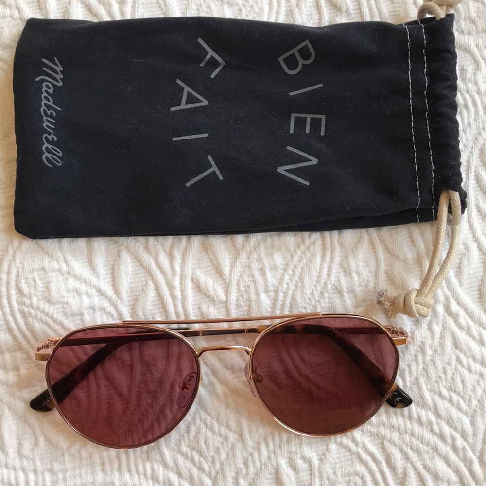 Madewell Rose Aviators